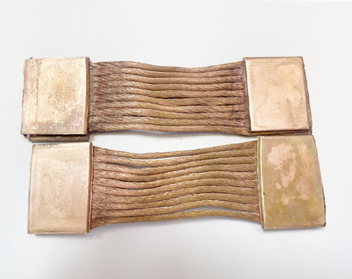 銅線壓方與雙面銅板焊接 銅線壓方與雙面銅板焊接